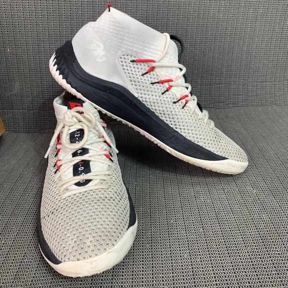 Adidas Dame 5 Mens Size 12.5 Basketball Shoes White/Red Lightweight Breathable - Picture 5 of 9